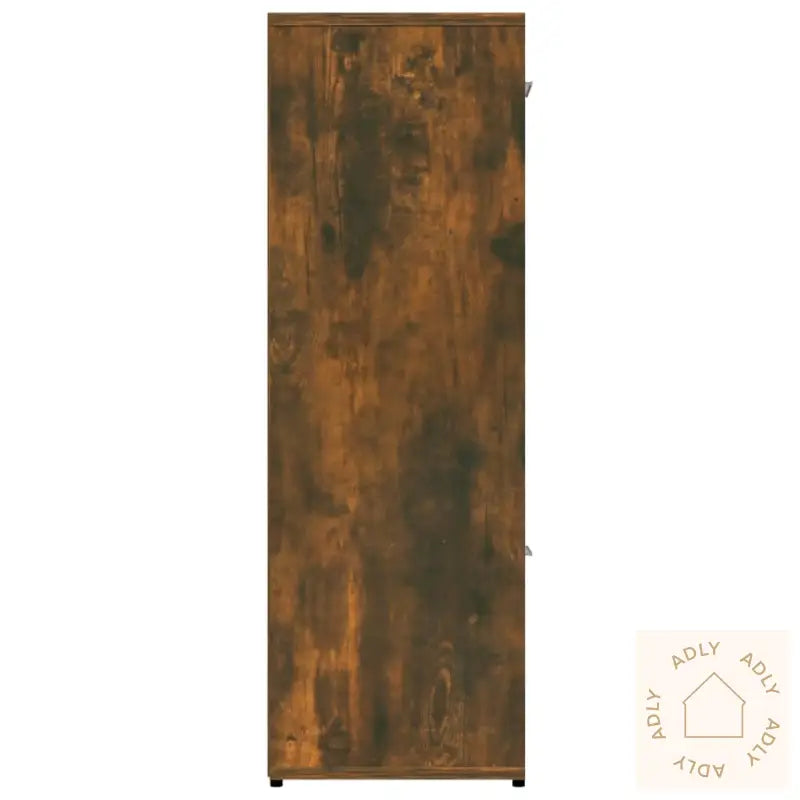 Bokhylle Røkt Eik 90X30X90 Cm Konstruert Tre