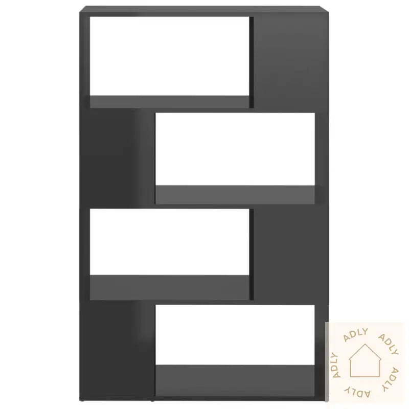 Bokhylle/Romdeler Høyglans Grå 80X24X124,5 Cm