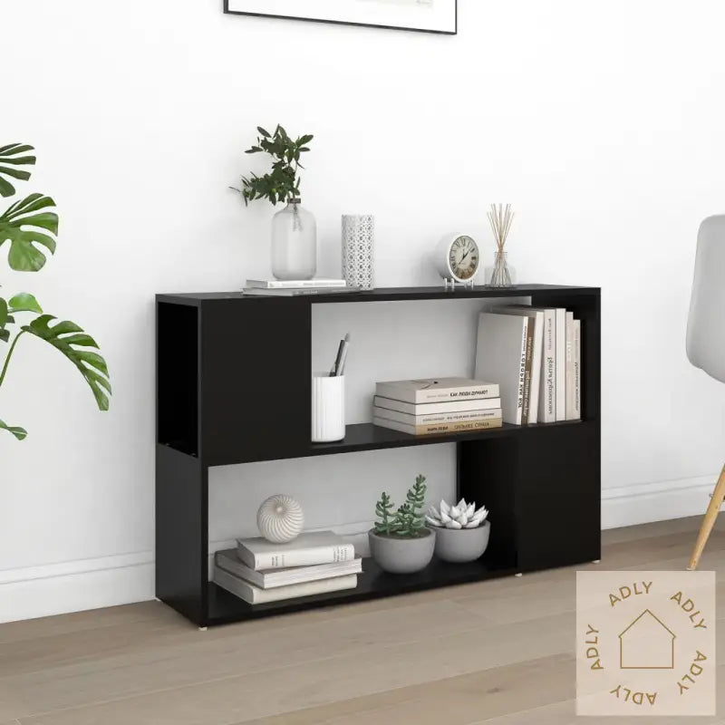 Bokhylle Svart 100X24X63 Cm Konstruert Tre