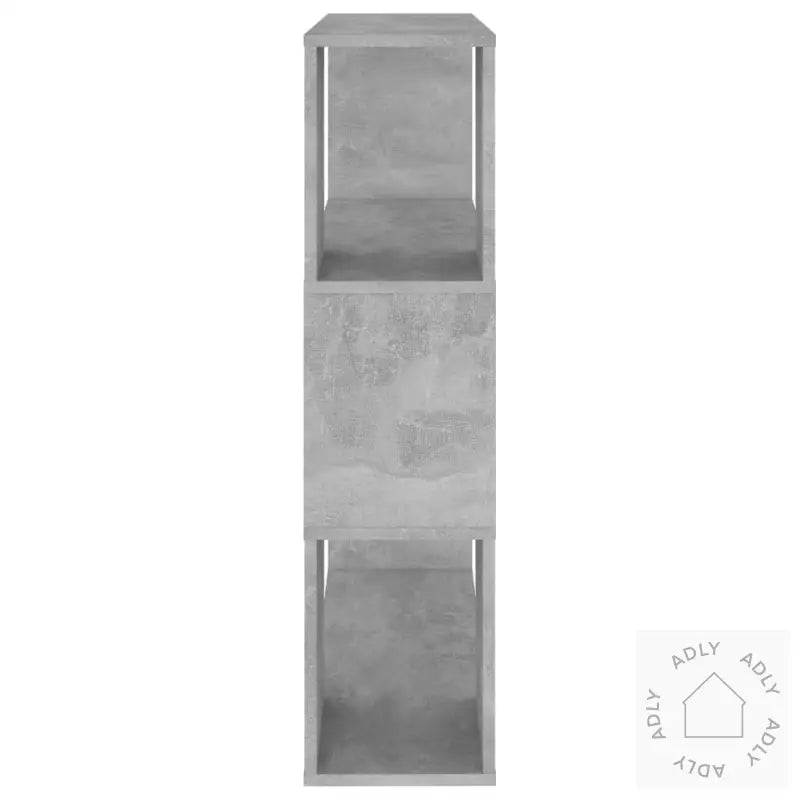Bokhylle/Romdeler Betonggrå 80X24X94 Cm Konstruert Tre