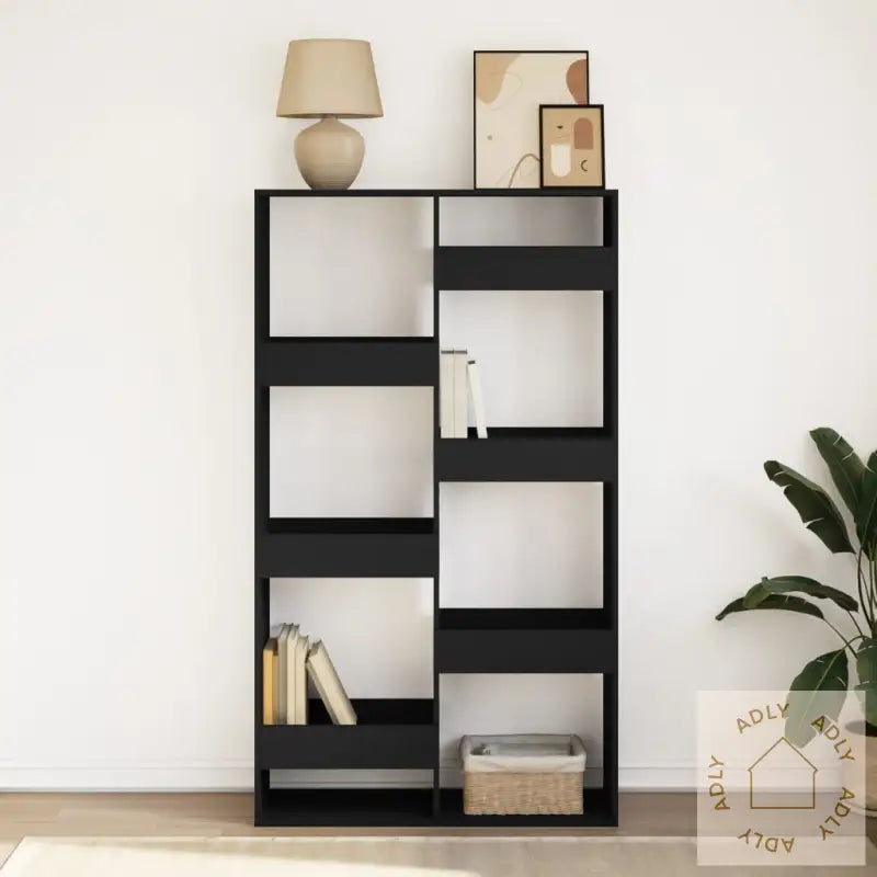 Bokhylle Svart 100X33X175 Cm Konstruert Tre