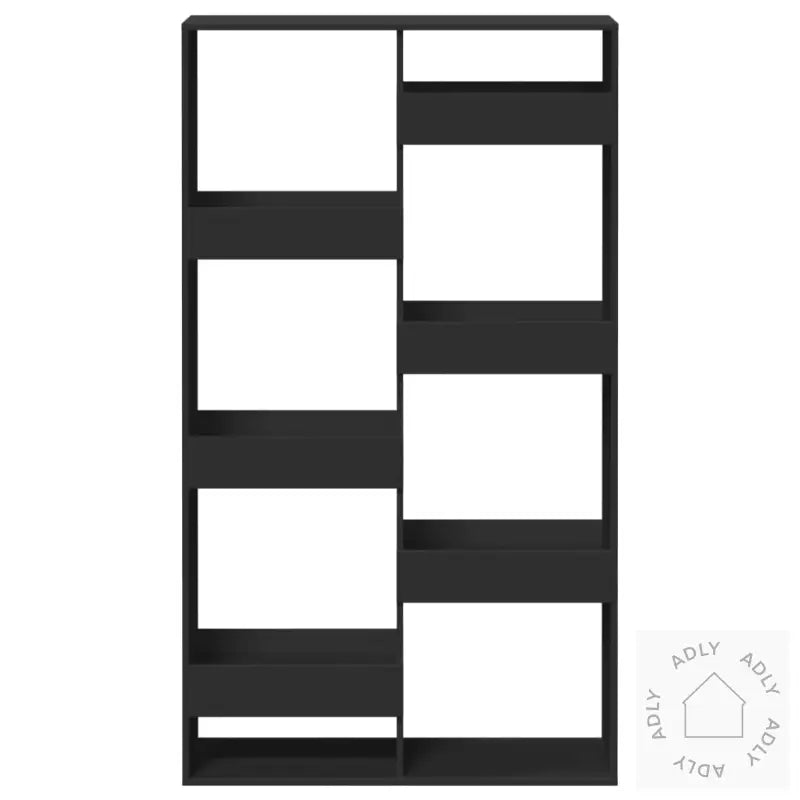 Bokhylle Svart 100X33X175 Cm Konstruert Tre