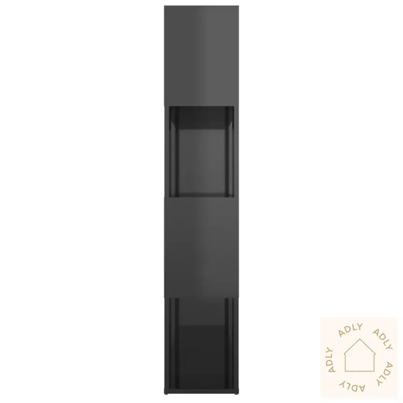 Bokhylle/Romdeler Høyglans Grå 80X24X124,5 Cm