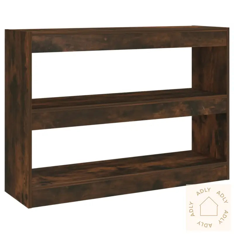 Bokhylle/Romdeler Røkt Eik 100X30X72 Cm