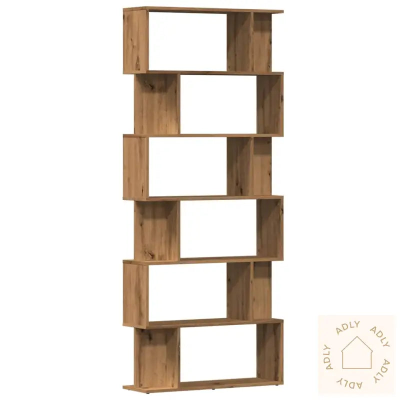 Bokhylle Artisan Eik 80X24X192 Cm Konstruert Tre