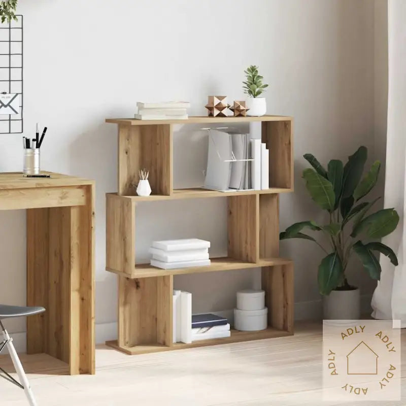 Bokhylle Artisan Eik 80X24X96 Cm Konstruert Tre