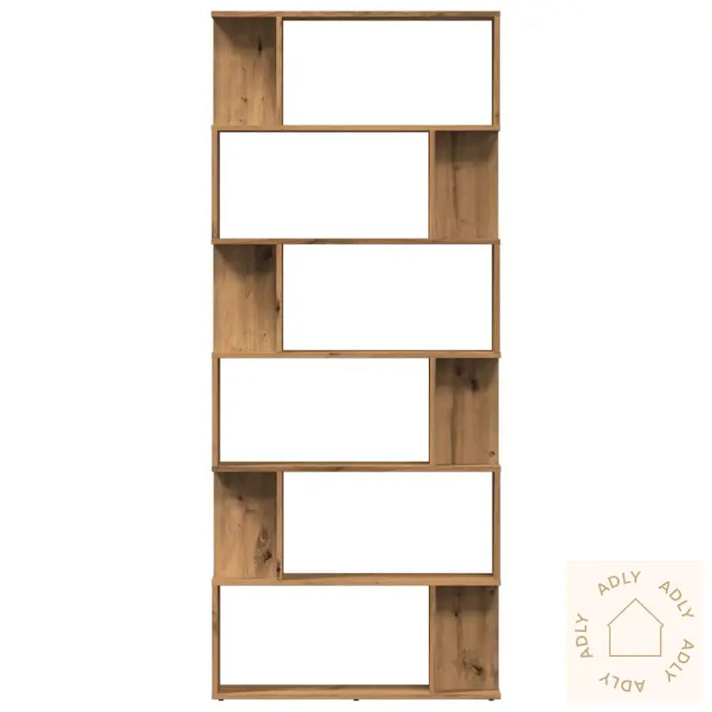 Bokhylle Artisan Eik 80X24X192 Cm Konstruert Tre