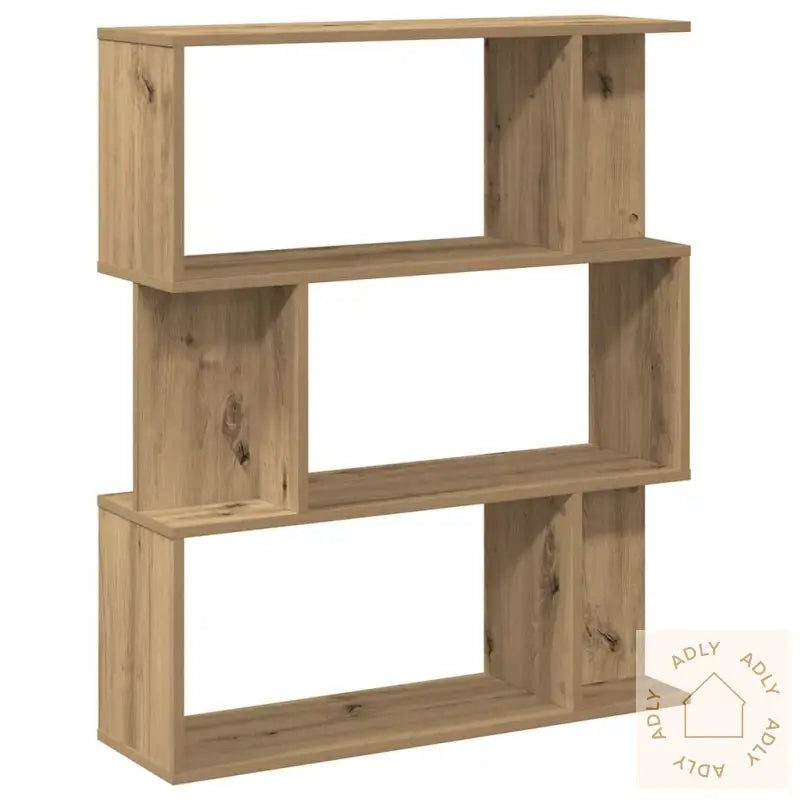 Bokhylle Artisan Eik 80X24X96 Cm Konstruert Tre