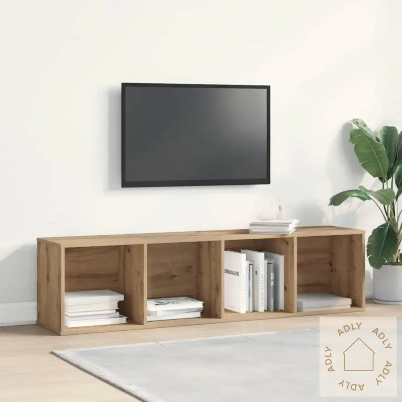 Bokhylle/Tv-Benk Artisan Eik 36X30X143Cm Konstruert Tre