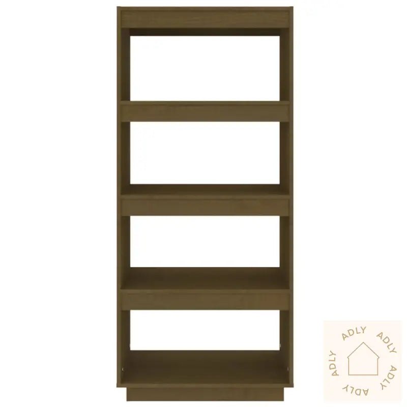 Bokhylle/Romdeler Honningbrun 60X35X135 Cm Heltre Furu