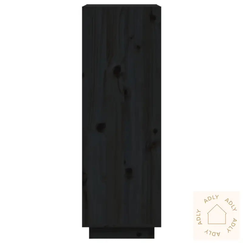 Bokhylle/Romdeler Svart 60X35X103 Cm Heltre Furu