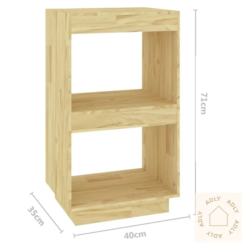 Bokhylle 40X35X71 Cm Heltre Furu