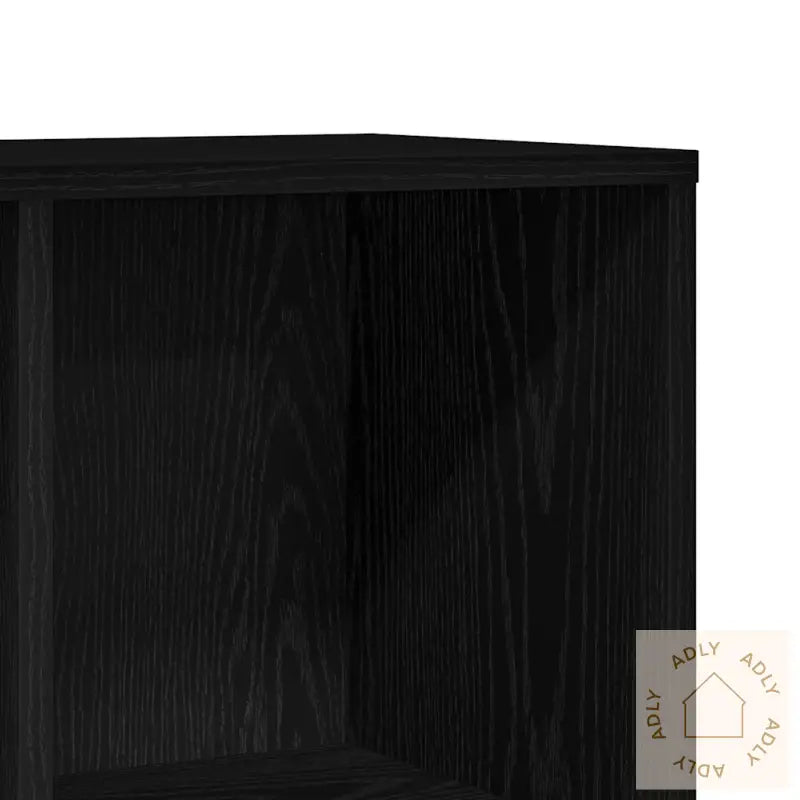 Bokhylle Svart Eik 98X29X97,5 Cm Konstruert Tre