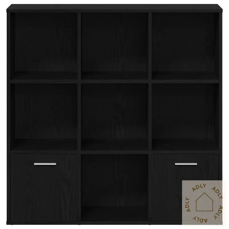Bokhylle Svart Eik 98X29X97,5 Cm Konstruert Tre