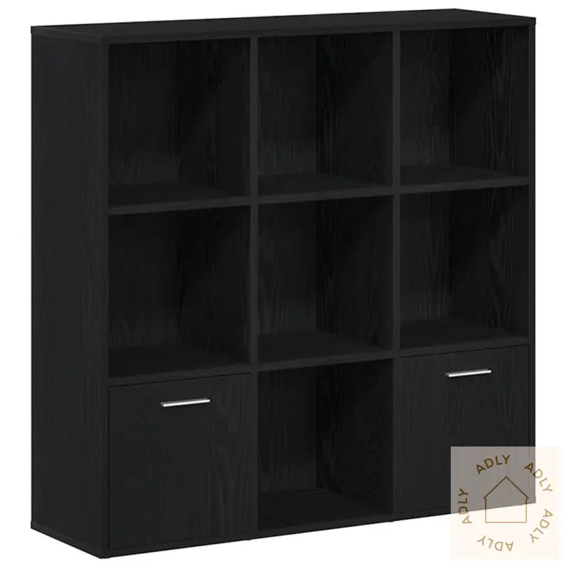 Bokhylle Svart Eik 98X29X97,5 Cm Konstruert Tre