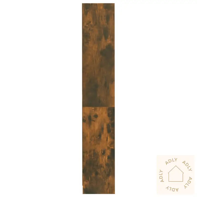 Bokhylle 4 Etasjer Røkt Eik 80X24X142 Cm Konstruert Tre