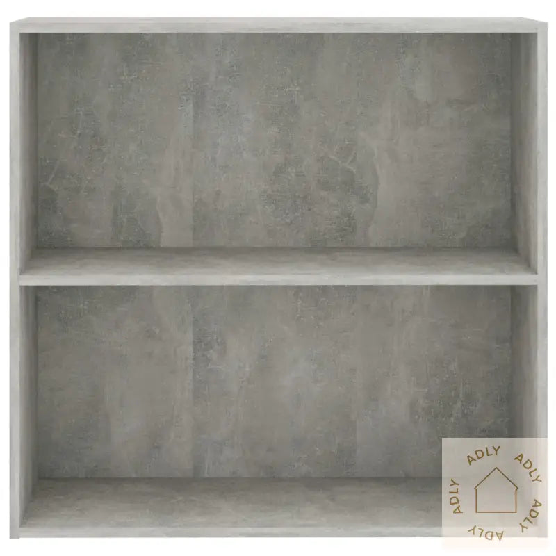Bokhylle 2 Nivåer Betonggrå 80X30X76,5 Cm Konstruert Tre