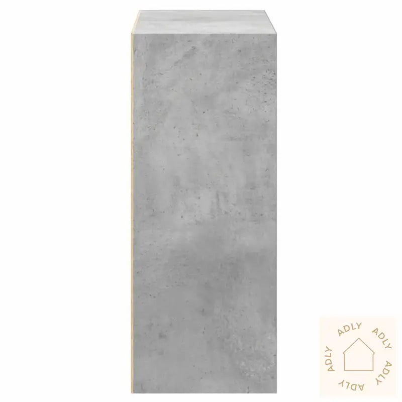 Bokhylle 2 Nivåer Betonggrå 60X30X76,5 Cm Konstruert Tre