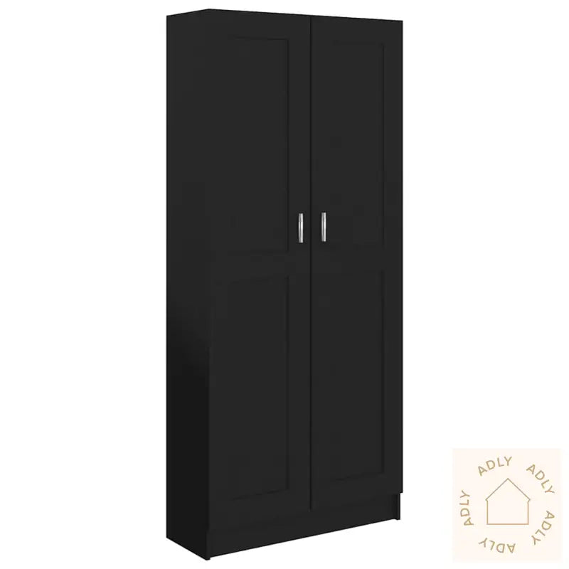Bokhylle Svart 82,5X30,5X185,5 Cm Konstruert Tre