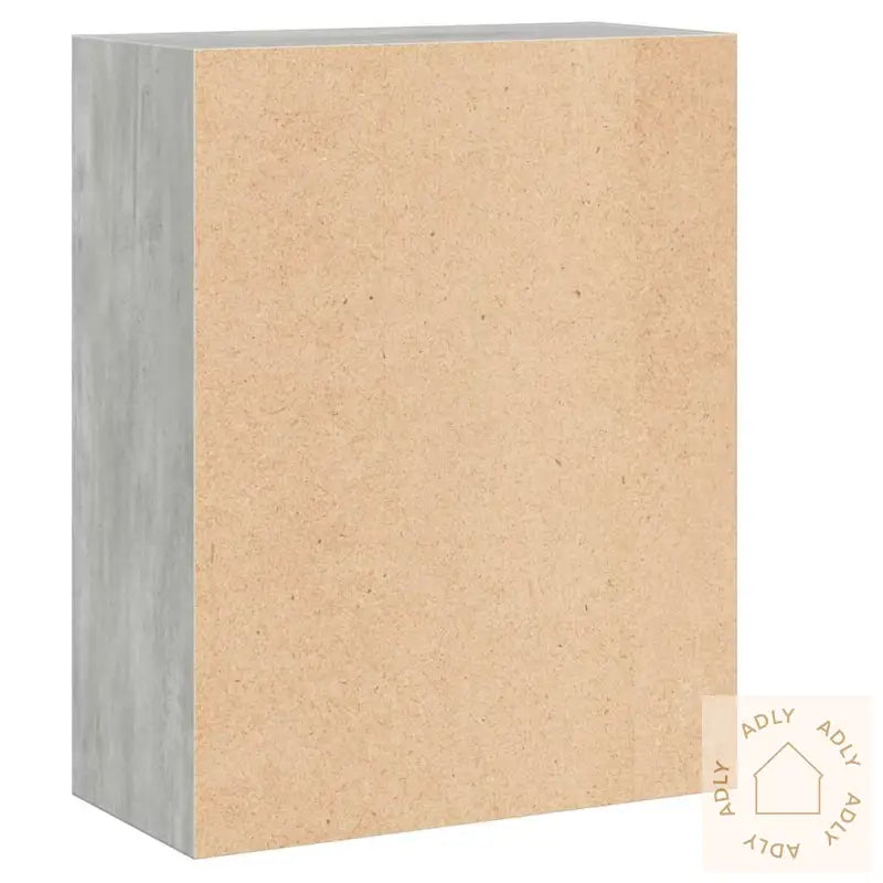 Bokhylle 2 Nivåer Betonggrå 60X30X76,5 Cm Konstruert Tre