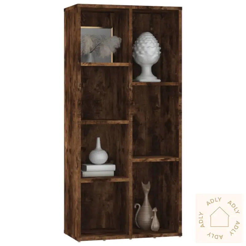 Bokhylle Røkt Eik 50X25X106 Cm