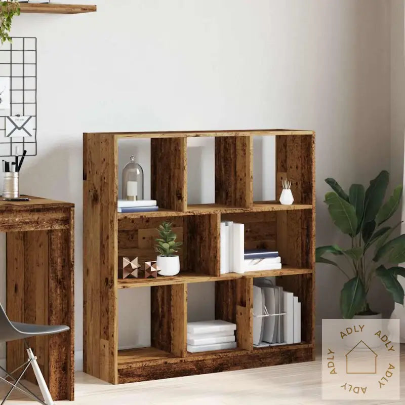 Bokhylle Gammelt Tre 97,5X29,5X100 Cm Konstruert Tre