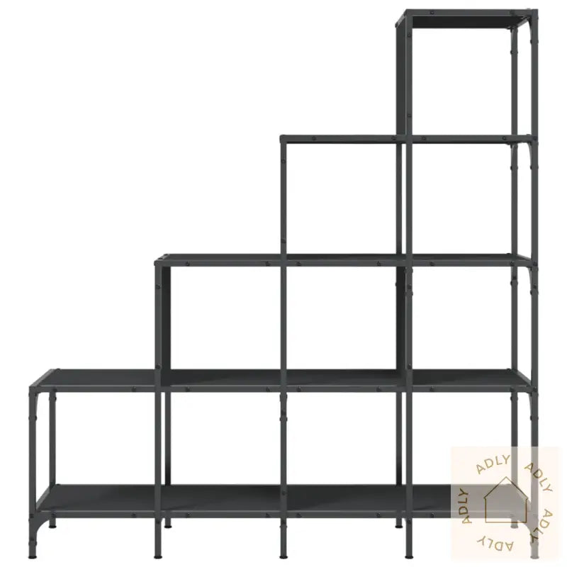 Bokhylle Svart 122X30X132 Cm Konstruert Tre