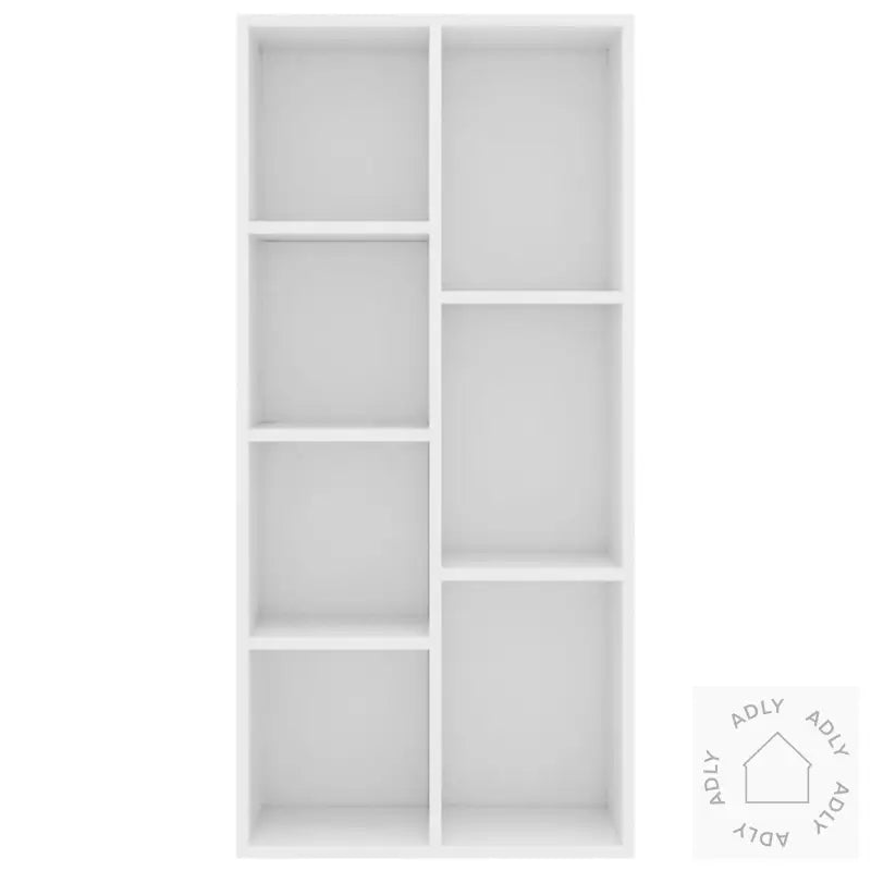 Bokhylle Hvit 50X25X106 Cm Konstruert Tre