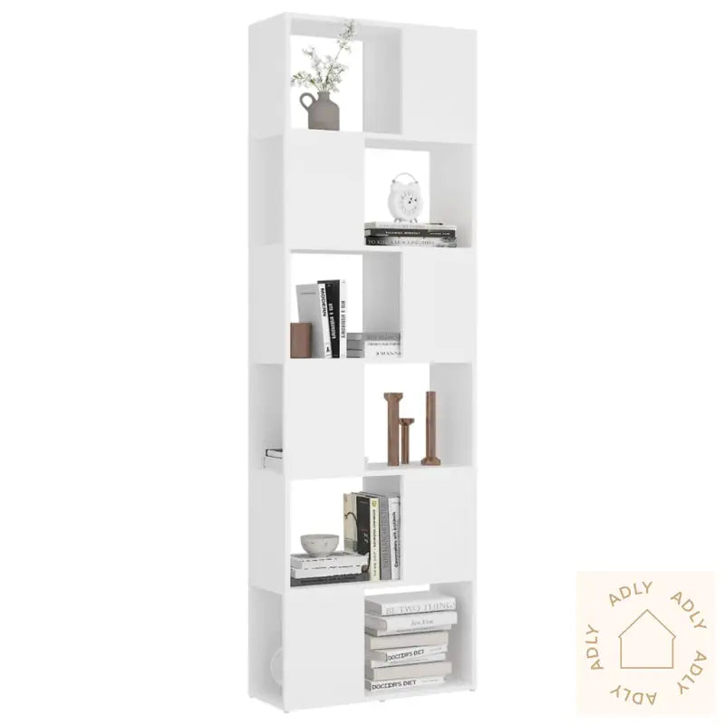 Bokhylle/Romdeler Hvit 60X24X186 Cm