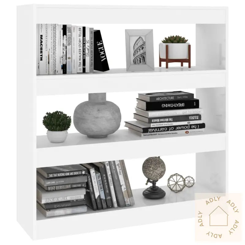 Bokhylle/Romdeler Hvit 100X30X103 Cm