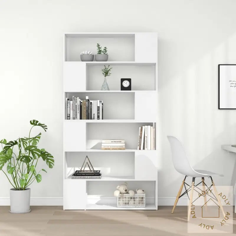 Bokhylle/Romdeler Hvit 100X24X188 Cm