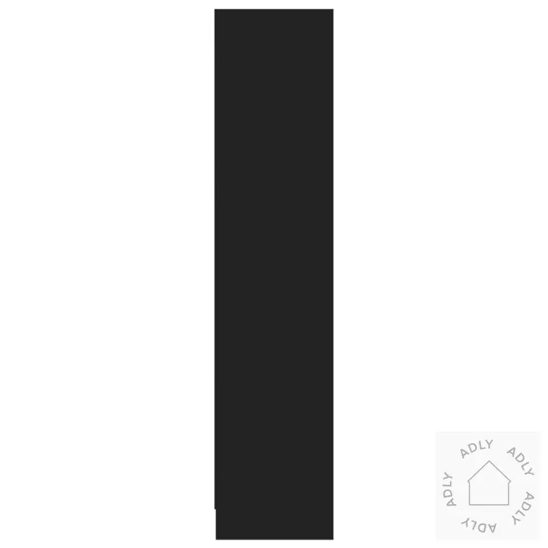 Bokhylle 3 Nivåer Svart 60X24X109 Cm Konstruert Tre