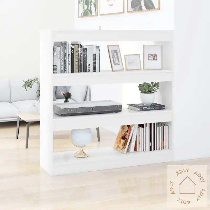 Bokhylle/Romdeler Hvit 100X30X103 Cm