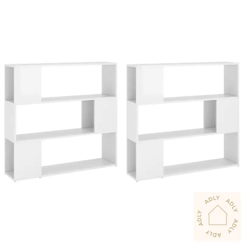 Bokhylle/Romdeler Høyglans Hvit 100X24X188 Cm