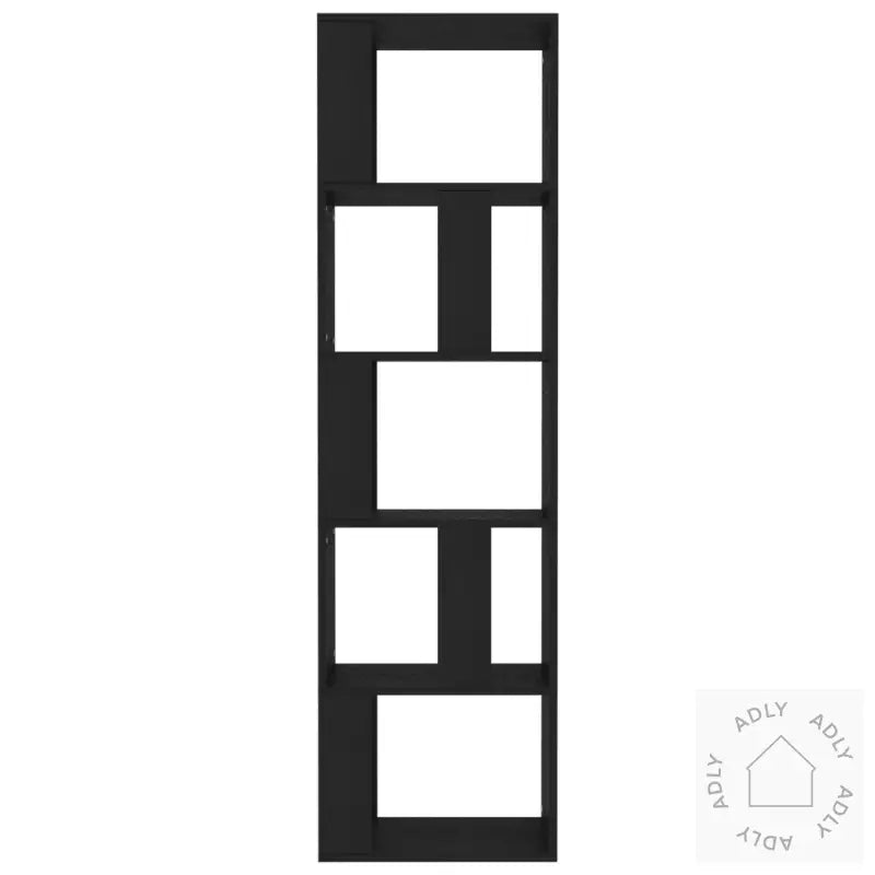 Bokhylle/Romdeler Svart 45X24X159 Cm Konstruert Tre