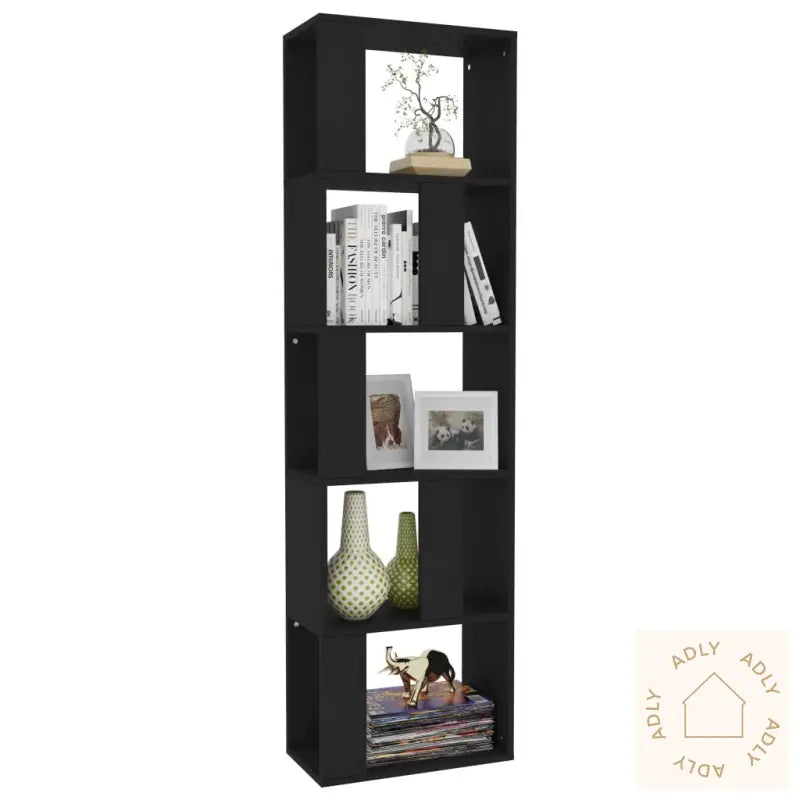 Bokhylle/Romdeler Svart 45X24X159 Cm Konstruert Tre