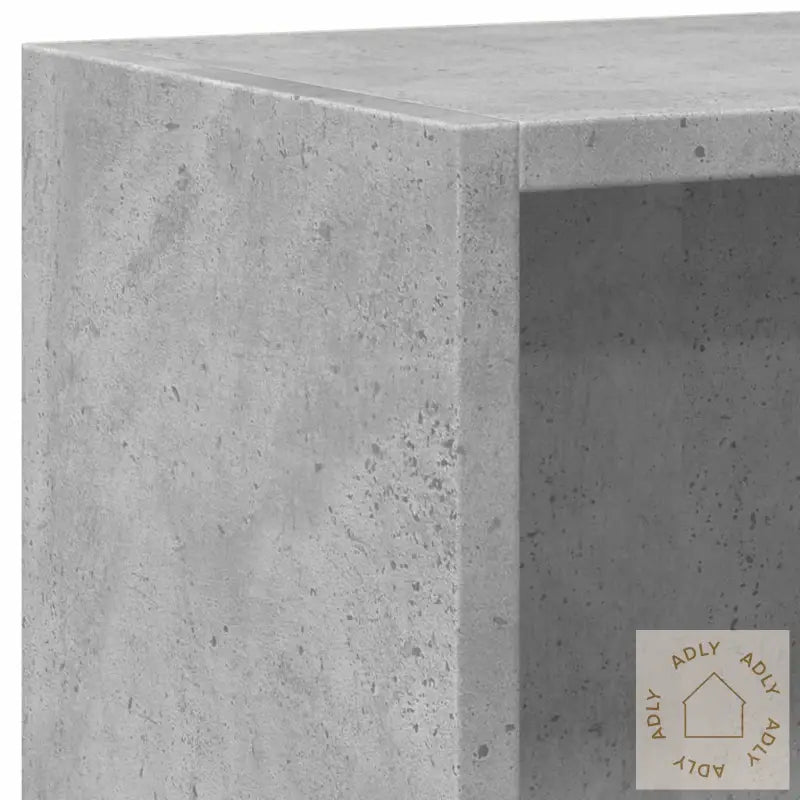 Bokhylle 2 Nivåer Betonggrå 40X30X76,5 Cm Konstruert Tre