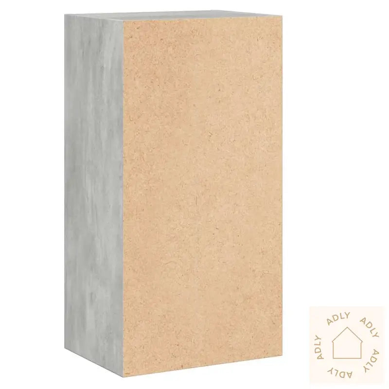 Bokhylle 2 Nivåer Betonggrå 40X30X76,5 Cm Konstruert Tre