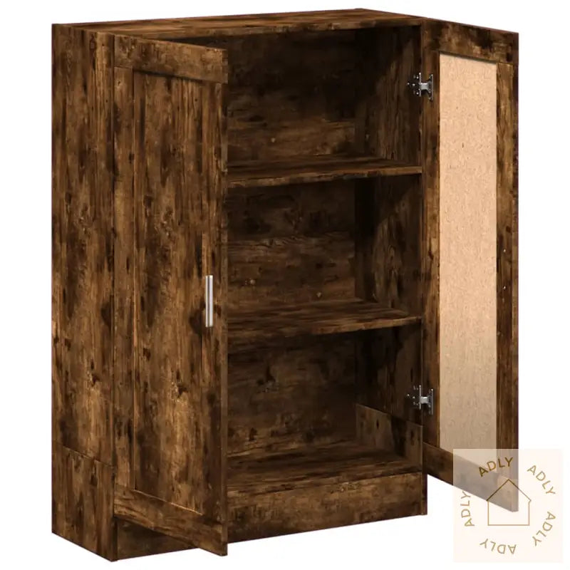 Bokhylle Røkt Eik 82,5X30,5X115 Cm Konstruert Tre