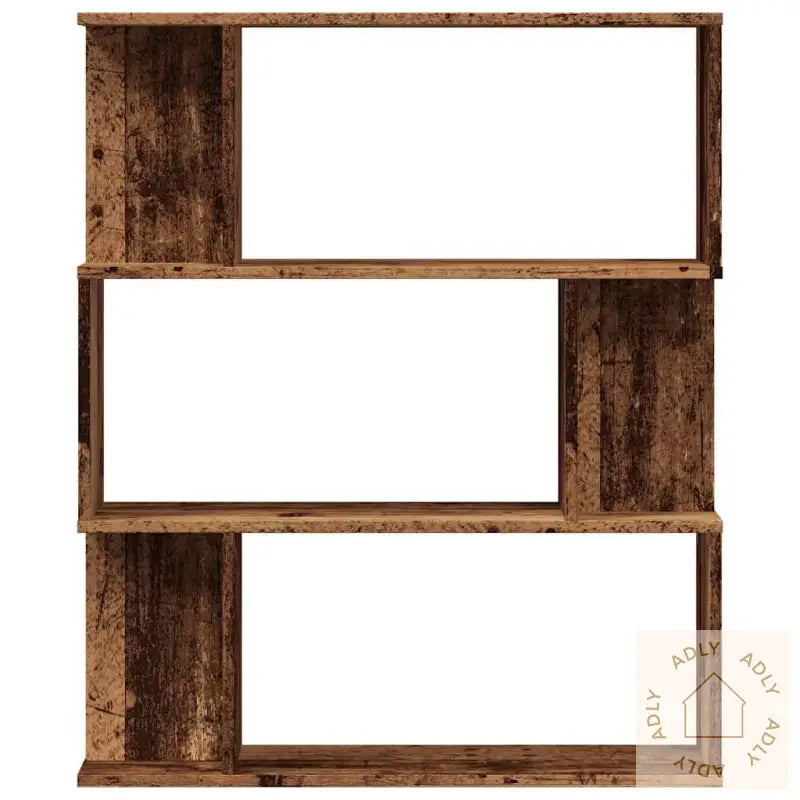 Bokhylle Gammelt Tre 80X24X96 Cm Konstruert Tre