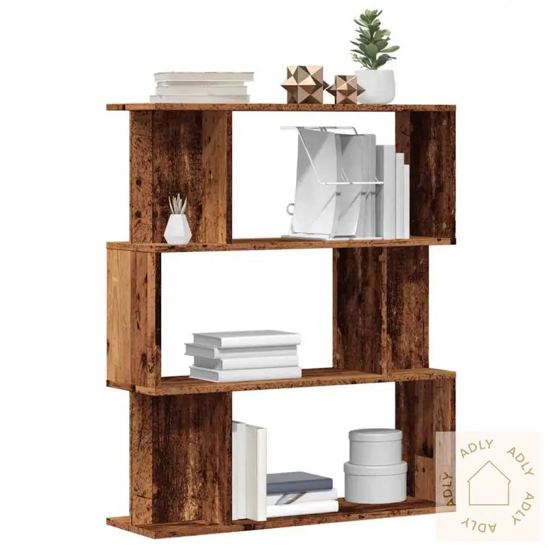 Bokhylle Gammelt Tre 80X24X96 Cm Konstruert Tre