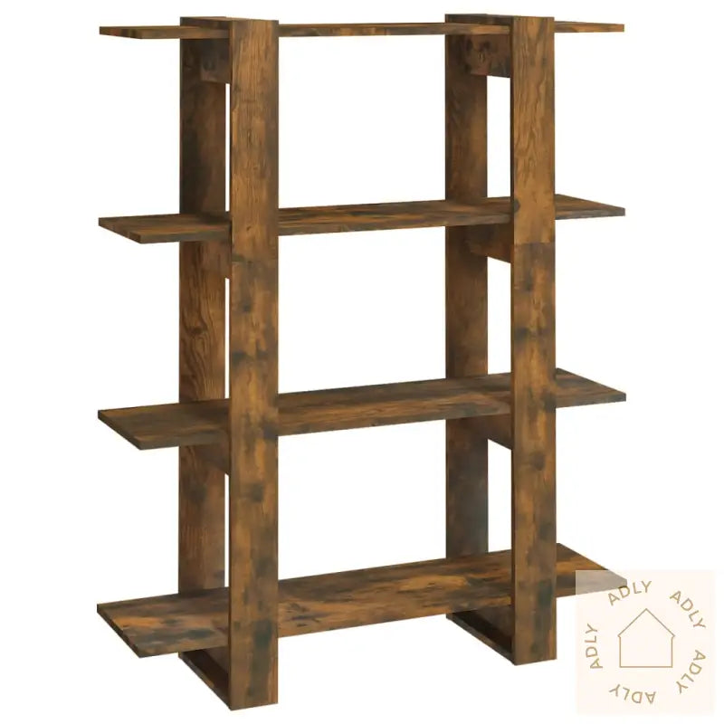 Bokhylle/Romdeler Røkt Eik 100X30X123,5 Cm