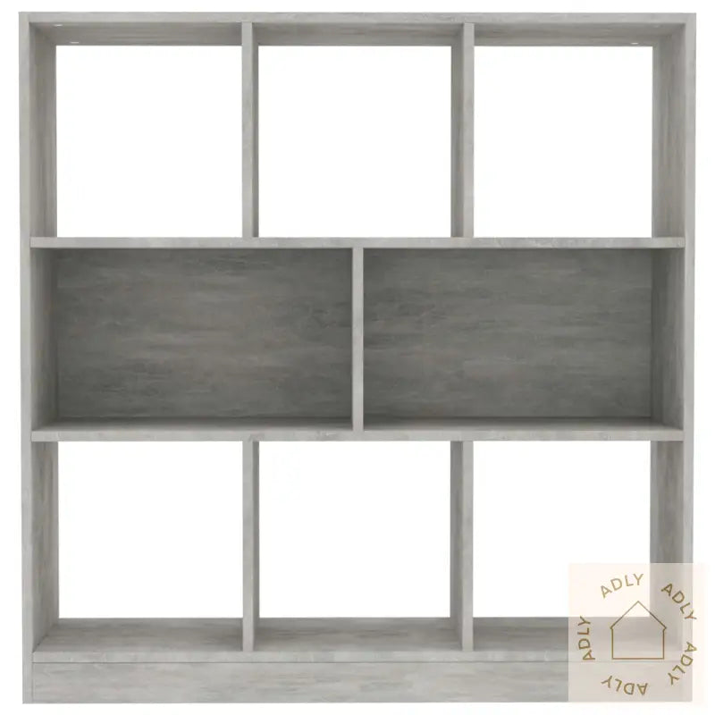 Bokhylle Betonggrå 97,5X29,5X100 Cm Konstruert Tre