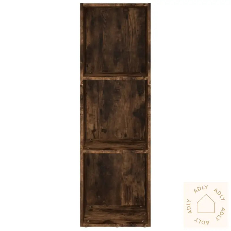 Bokhylle/Tv-Benk Røkt Eik 36X30X114 Cm Konstruert Tre