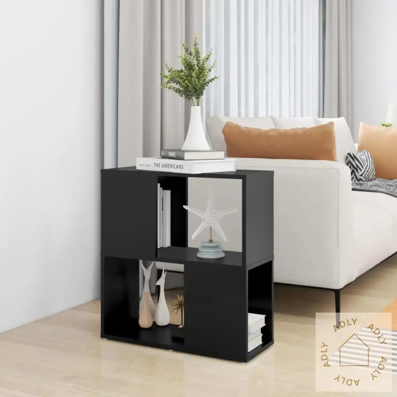 Bokhylle Svart 60X24X63 Cm Konstruert Tre