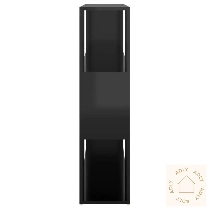 Bokhylle/Romdeler Høyglans Svart 100X24X94 Cm Sponplate