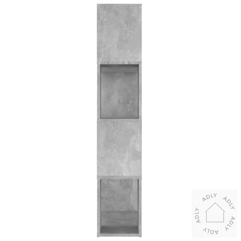 Bokhylle/Romdeler Betonggrå 80X24X124,5 Cm Konstruert Tre