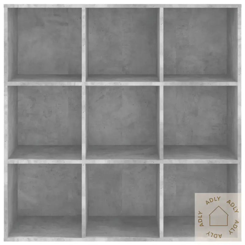 Bokhylle Betonggrå 98X29X97,5 Cm Konstruert Tre
