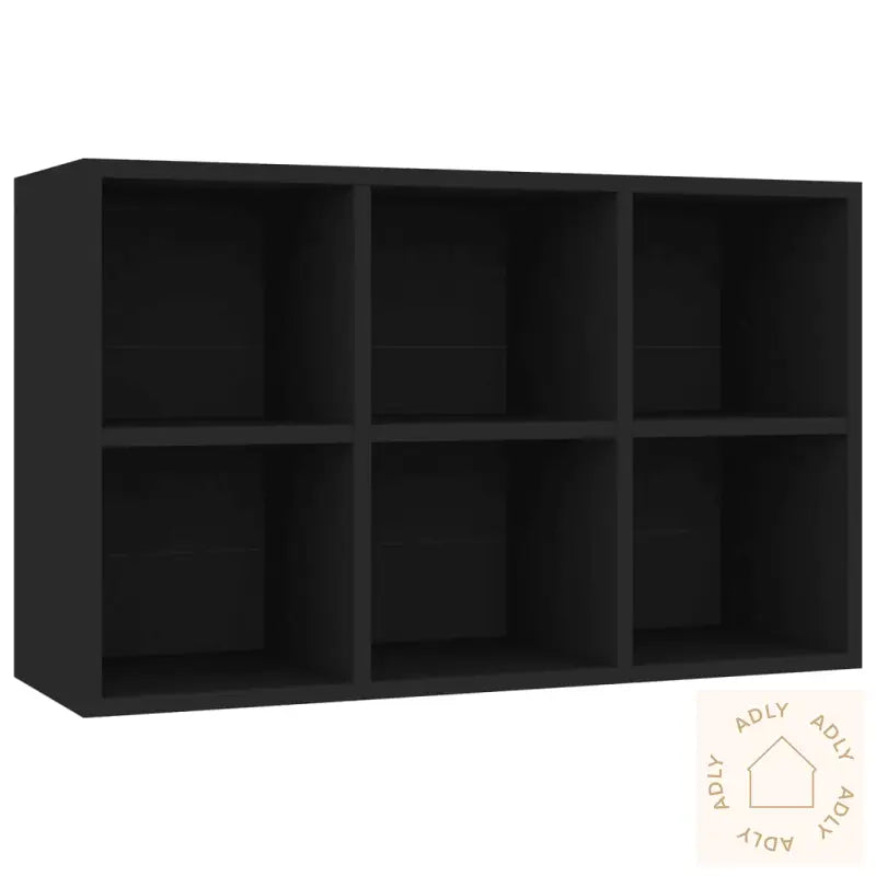Bokhylle/Skjenk Svart 66X30X98 Cm Sponplate