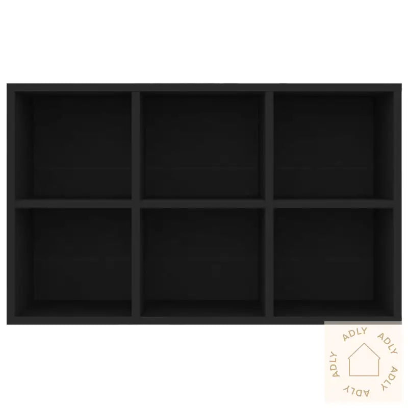 Bokhylle/Skjenk Svart 66X30X98 Cm Sponplate